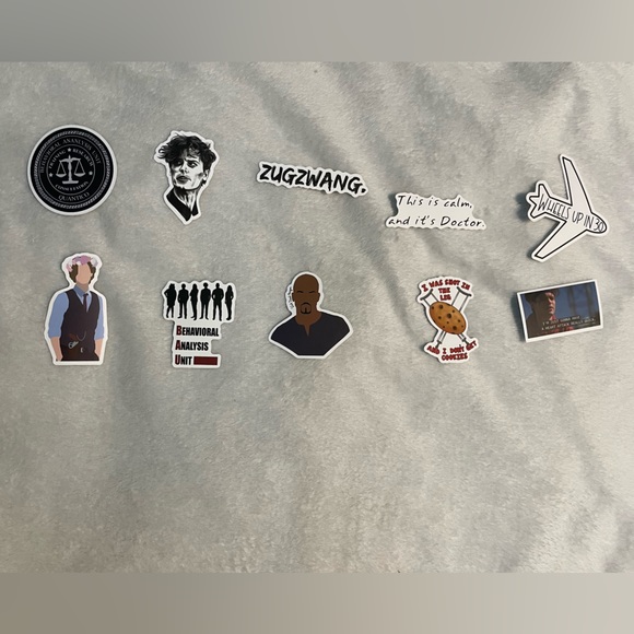 each pack for $5 or all for $15 Criminal Mind Stickers - Picture 2 of 6